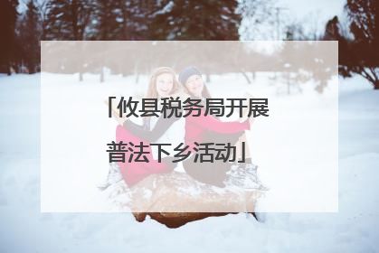攸县税务局开展普法下乡活动
