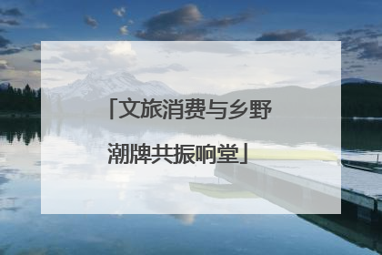 文旅消费与乡野潮牌共振响堂