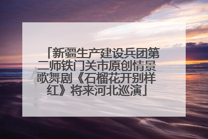 新疆生产建设兵团第二师铁门关市原创情景歌舞剧《石榴花开别样红》将来河北巡演