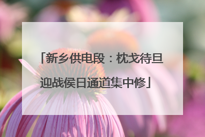 新乡供电段：枕戈待旦迎战侯日通道集中修