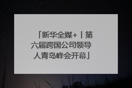 新华全媒+丨第六届跨国公司领导人青岛峰会开幕