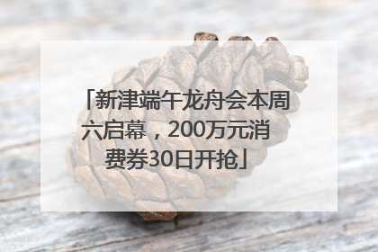 新津端午龙舟会本周六启幕，200万元消费券30日开抢