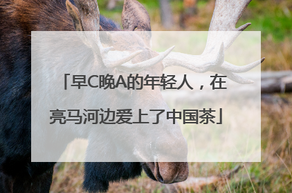 早C晚A的年轻人，在亮马河边爱上了中国茶