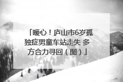 暖心！庐山市6岁孤独症男童车站走失 多方合力寻回（图）