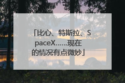 比心、特斯拉、SpaceX……现在的情况有点微妙