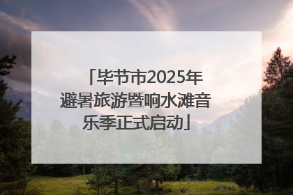 毕节市2025年避暑旅游暨响水滩音乐季正式启动