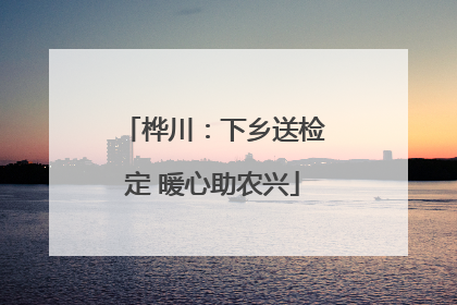 桦川：下乡送检定 暖心助农兴