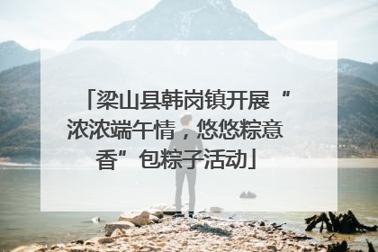 梁山县韩岗镇开展“浓浓端午情，悠悠粽意香”包粽子活动