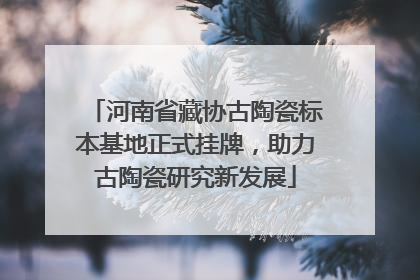 河南省藏协古陶瓷标本基地正式挂牌，助力古陶瓷研究新发展