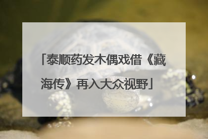 泰顺药发木偶戏借《藏海传》再入大众视野