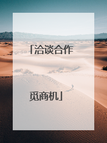 洽谈合作觅商机