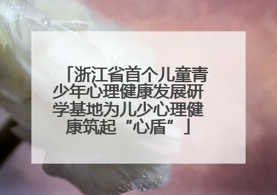 浙江省首个儿童青少年心理健康发展研学基地为儿少心理健康筑起“心盾”