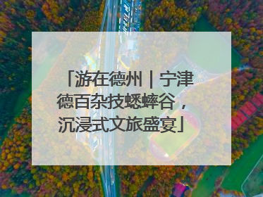 游在德州｜宁津德百杂技蟋蟀谷，沉浸式文旅盛宴