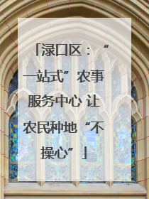渌口区：“一站式”农事服务中心 让农民种地“不操心”