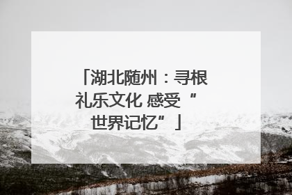 湖北随州：寻根礼乐文化 感受“世界记忆”