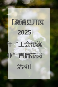 溆浦县开展 2025 年“工会帮就业”直播带岗活动