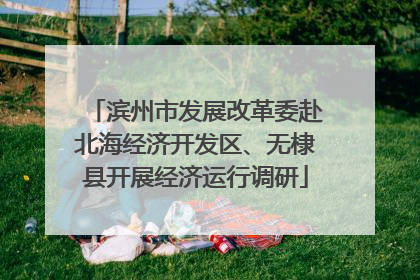 滨州市发展改革委赴北海经济开发区、无棣县开展经济运行调研