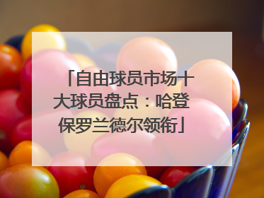 自由球员市场十大球员盘点：哈登保罗兰德尔领衔
