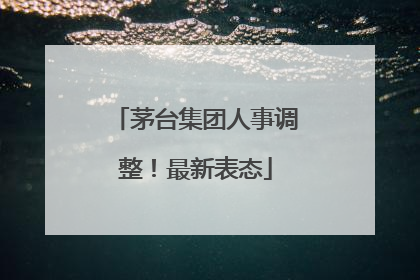 茅台集团人事调整！最新表态