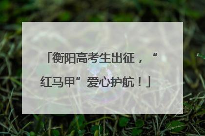 衡阳高考生出征，“红马甲”爱心护航！