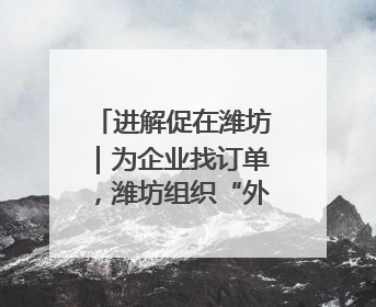 进解促在潍坊｜为企业找订单，潍坊组织“外贸优品进高校”活动