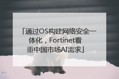 通过OS构建网络安全一体化，Fortinet看重中国市场AI需求
