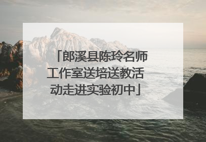 郎溪县陈玲名师工作室送培送教活动走进实验初中
