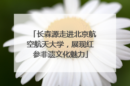 长森源走进北京航空航天大学，展现红参非遗文化魅力