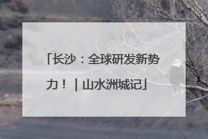 长沙：全球研发新势力！｜山水洲城记