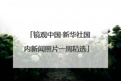 镜观中国·新华社国内新闻照片一周精选