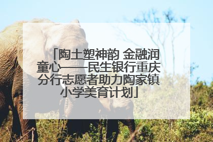 陶土塑神韵 金融润童心——民生银行重庆分行志愿者助力陶家镇小学美育计划