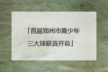 首届郑州市青少年三大球联赛开幕