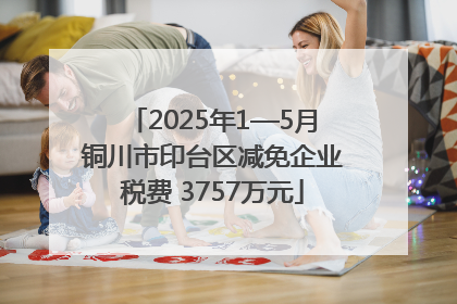 2025年1—5月铜川市印台区减免企业税费 3757万元