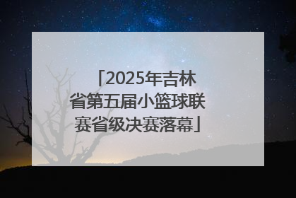 2025年吉林省第五届小篮球联赛省级决赛落幕