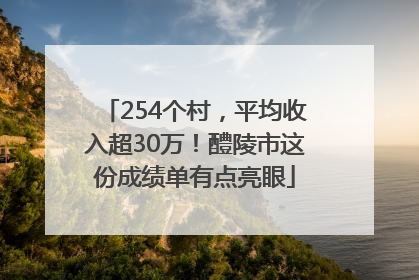254个村，平均收入超30万！醴陵市这份成绩单有点亮眼