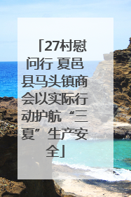 27村慰问行 夏邑县马头镇商会以实际行动护航“三夏”生产安全