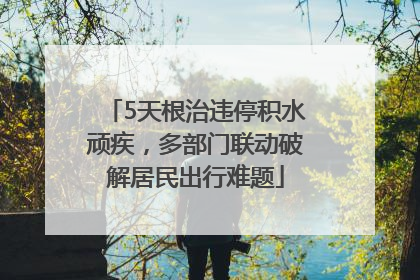 5天根治违停积水顽疾，多部门联动破解居民出行难题