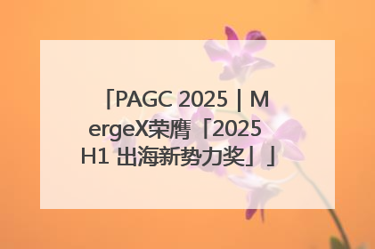 PAGC 2025｜MergeX荣膺「2025 H1 出海新势力奖」